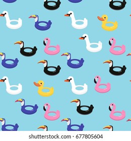 cute swim ring pattern