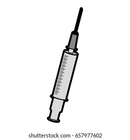 cute syringe cartoon