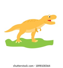 Cute T Rex dinosaur flat art