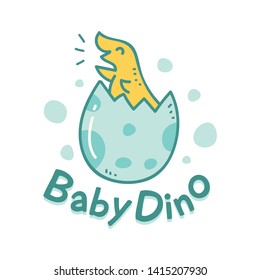 Cute t shirt design with kawaii dinosaur