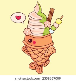 Cute Taiyaki Ice Cream Japanese Dessert