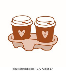 Cute Takeaway Coffee Cups Carrier