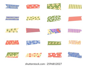 Cute Tape Illustration Element Set