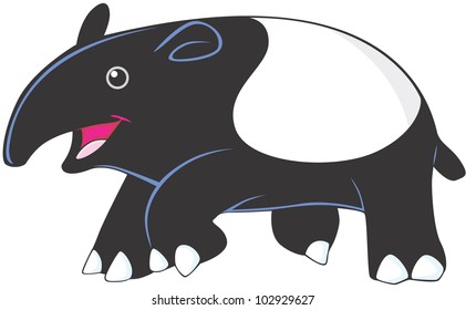 Cute Tapir Cartoon