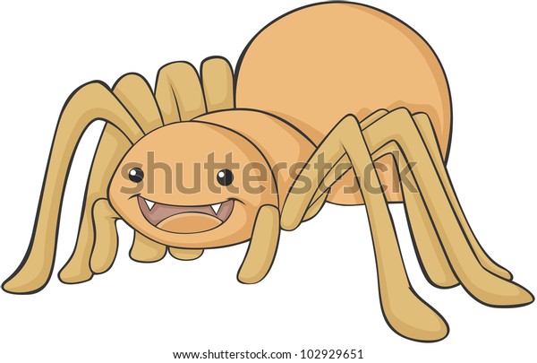 Cute Tarantula Cartoon Stock Vector (Royalty Free) 102929651 | Shutterstock