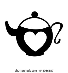 cute teapot isolated icon