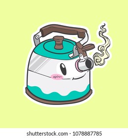 cute teapot sticker collection