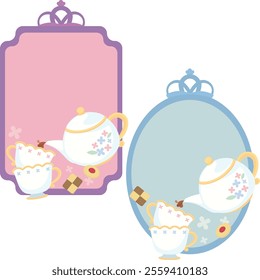 Cute Teapot and Teacup Banner