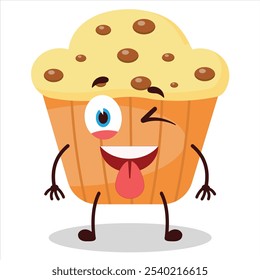 expressão provocada bonito do personagem muffin