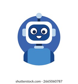Niedliche Technologie Ai Roboter flach
