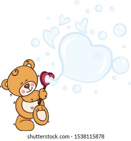 Bichos de jabón de oso de peluche.

