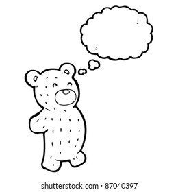 tira cómica de un oso de peluche lindo