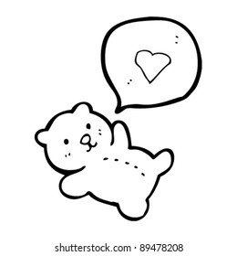 tira cómica de un oso de peluche lindo