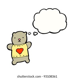 tira cómica de un oso de peluche lindo