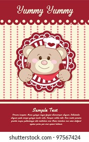 Cute Teddy Bear Chef banner