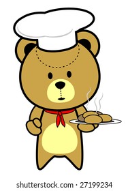 Cute Teddy Bear Chef Cool