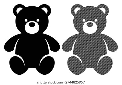 Cute teddy bear, children's toy, soft plush animal, childhood, comfort, gift, sweet, cuddly