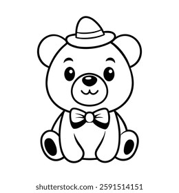 Cute teddy bear coloring pages