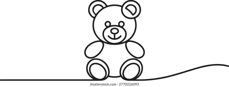 Cute teddy bear continuous