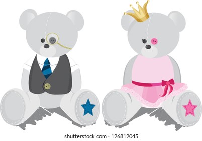 cute teddy bear couple