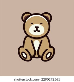 cute teddy bear design, cartoon teddy bear illustration