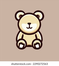 cute teddy bear design, cartoon teddy bear illustration