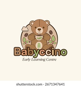 Diseño lindo de la Plantilla de la Ilustración vectorial de la etiqueta engomada de la muñeca del oso de peluche