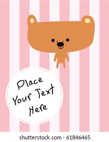 cute teddy bear doodle