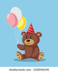 2,365 Teddy bear holding balloons Images, Stock Photos & Vectors ...