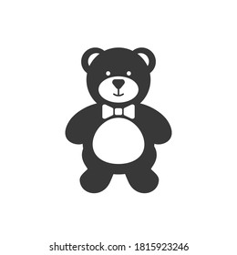 Cute teddy bear icon. Vector illustration