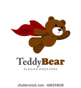 Cute teddy bear illustration full vector
