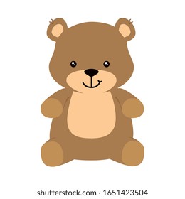 cute teddy bear isolated icon vector illustration design