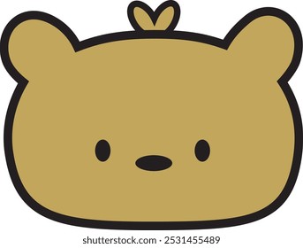 Cute teddy bear with light brown design, equipped with big black eyes. This doll is also perfect as a decoration for a child's room or playroom