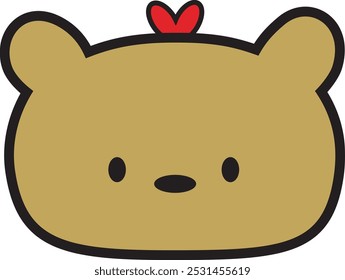 Cute teddy bear with light brown design, equipped with big black eyes. This doll is also perfect as a decoration for a child's room or playroom