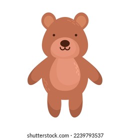 lindo oso de peluche con fondo blanco