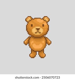 Netter Teddybär, Pixel-Kunstobjekt