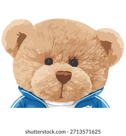 Lindo oso de peluche para la impresión