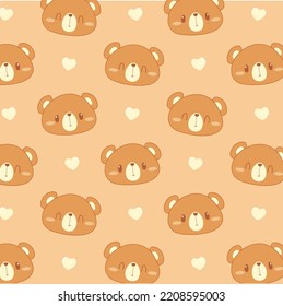 Cute Teddy Bear Seamless Pattern For Nursery  Pattern And Kawaii Wallpaper