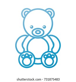 cute teddy bear sitting toy furry adorable