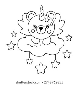 Cute Teddy Bear Unicorn