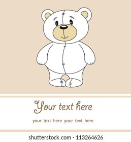 Cute teddy bear vector