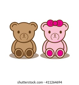 Cute Teddy Bear Vector