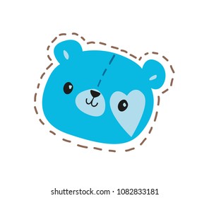 Cute Teddy Bear Vector Illustration