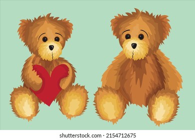 CUTE TEDDY BEAR VECTOR ILLUSTRATION