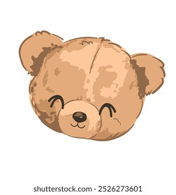 Cute Teddy Bear vector illustration Hand Drawn Cute print design