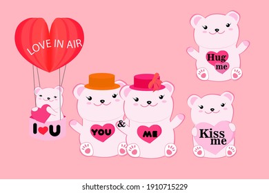 cute teddy bear yo and me love you labels valentine love in air cute valentine wishes label