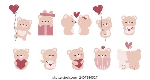Cute teddy bears for valentines day