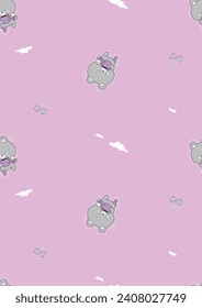 cute teddy pattern, teddy vector for kids