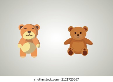 Arte vectorial de peluche. Alco utilizable para el logotipo vectorial de peluche. 