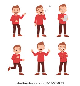 cute teen gesture many expression set bundle